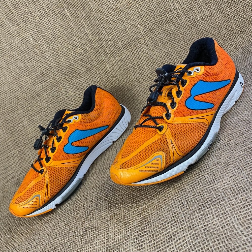 Women’s Newton running shoes trail cross training orange blue size 10